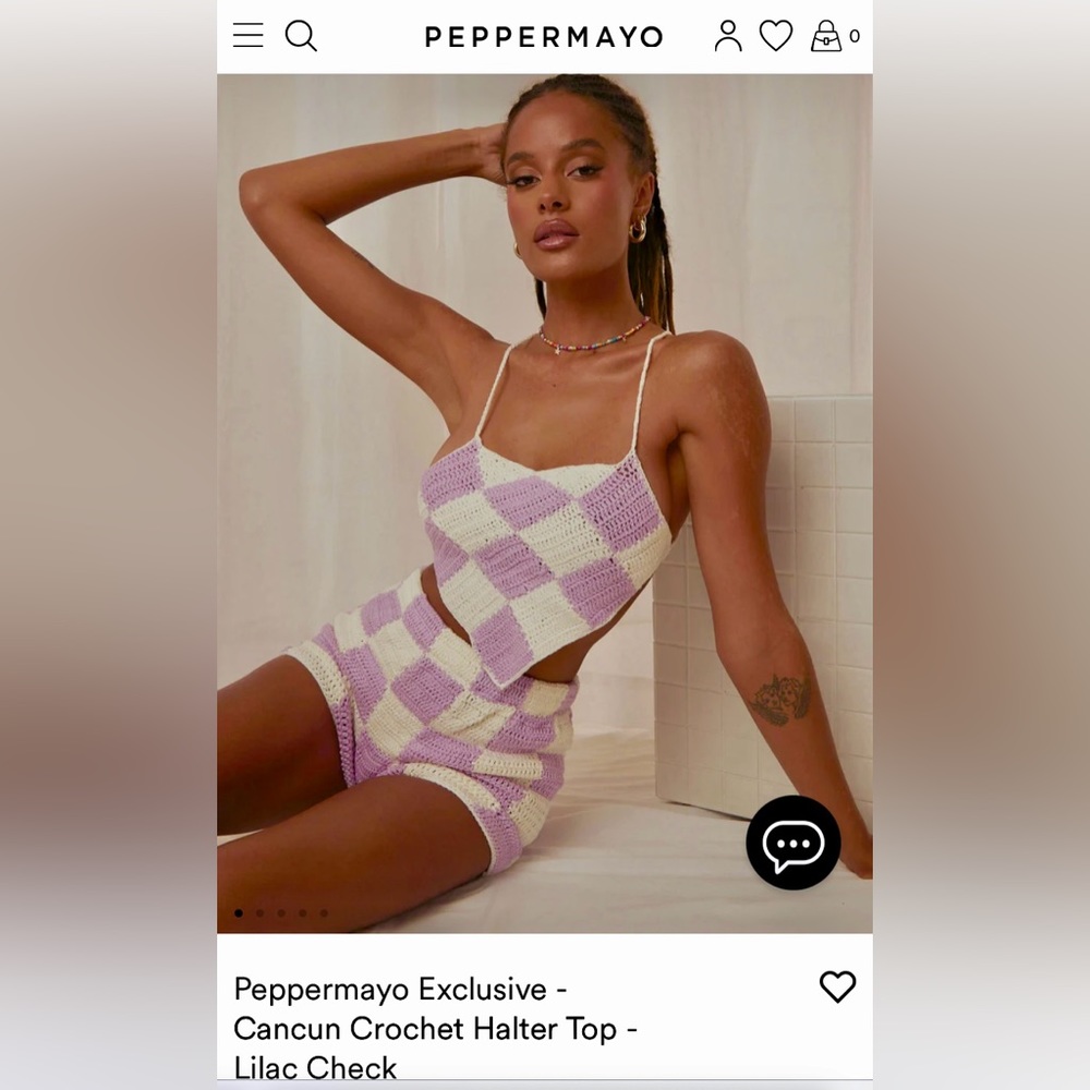 Peppermayo crotchet halter top